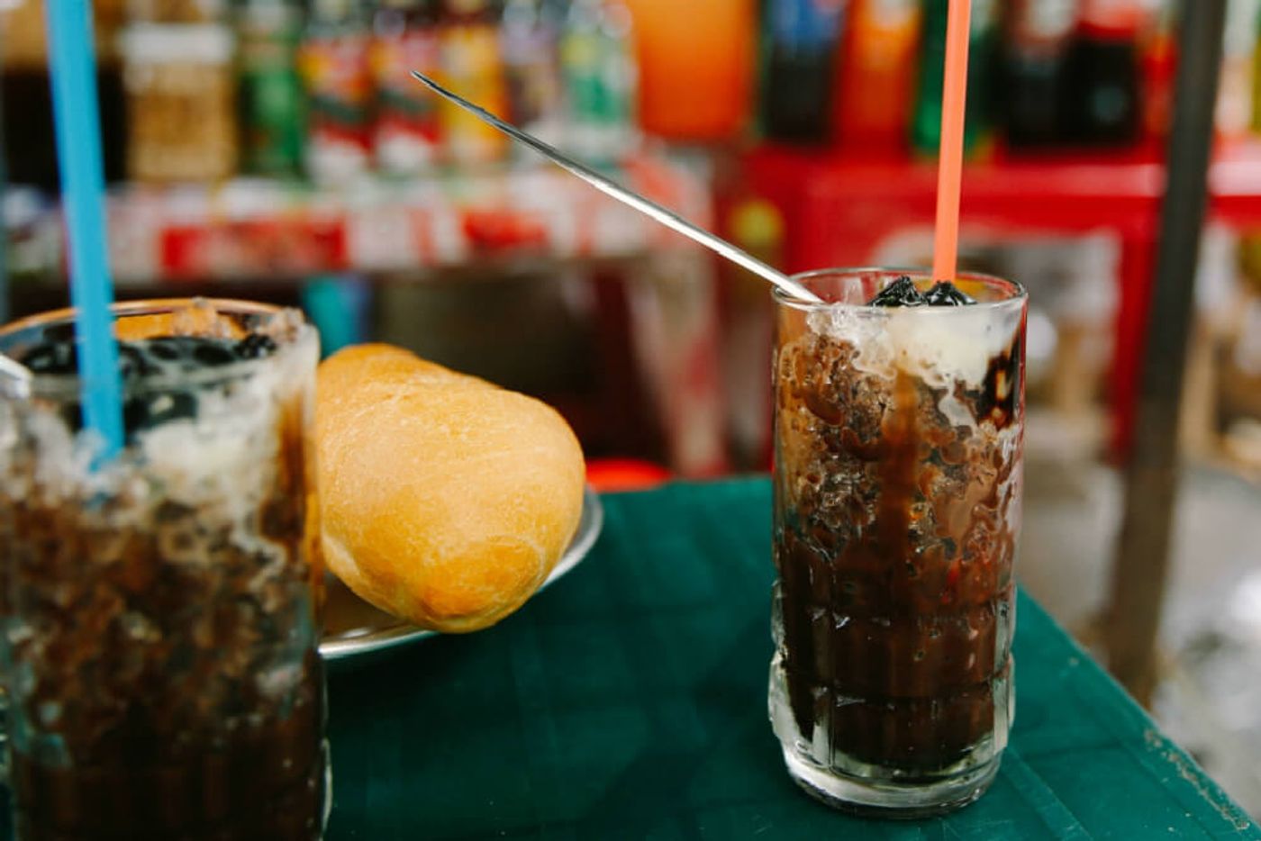Enjoy a street-side breakfast