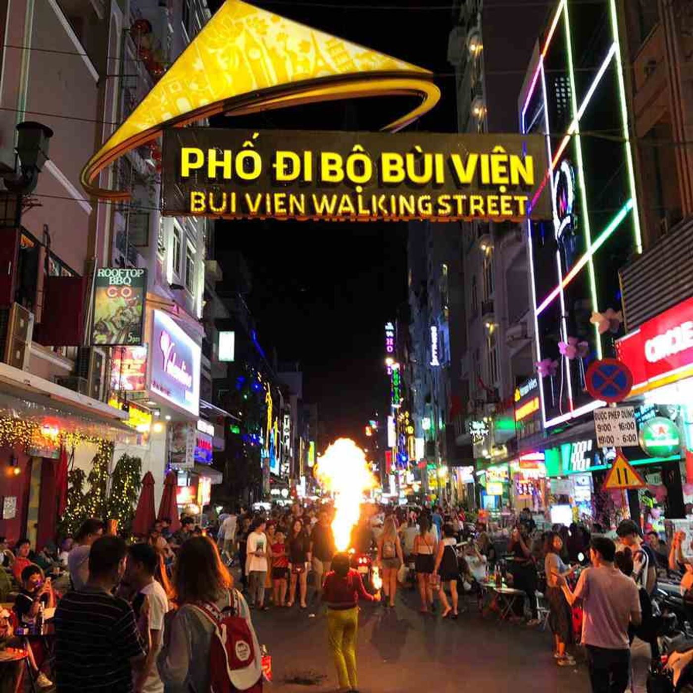 Wander along Bui Vien Walking Street