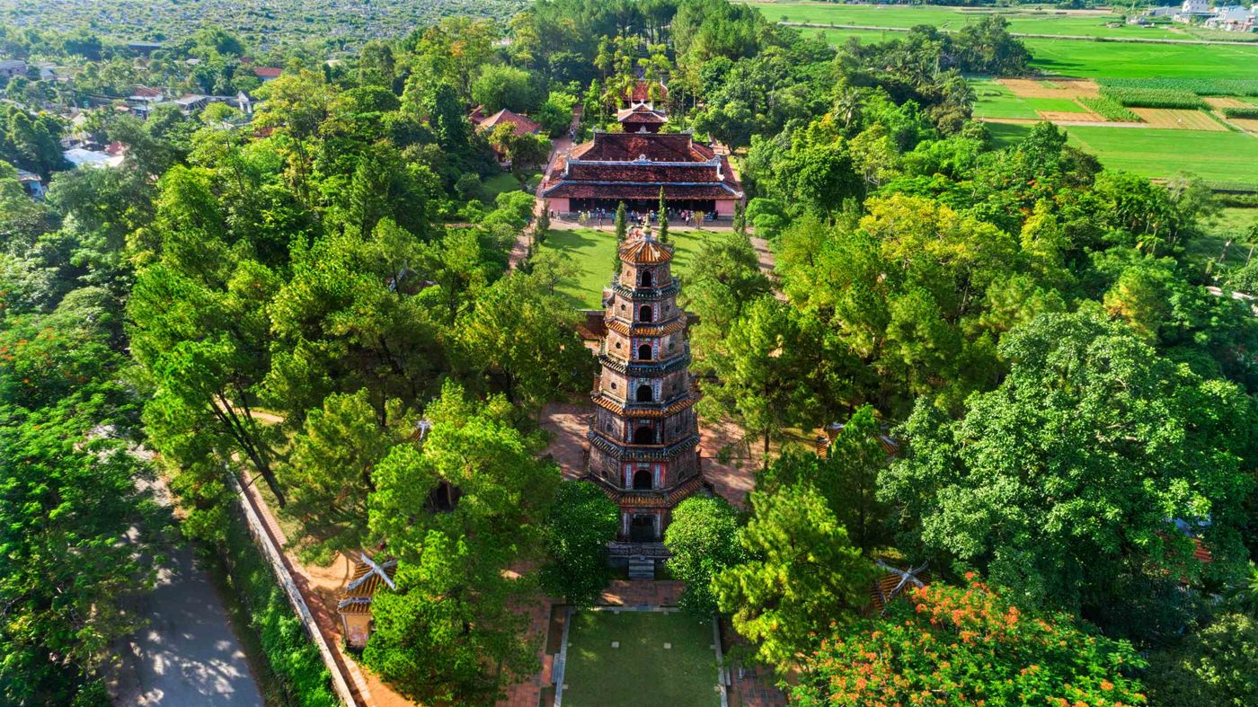 Admire the ancient city Hue from above
