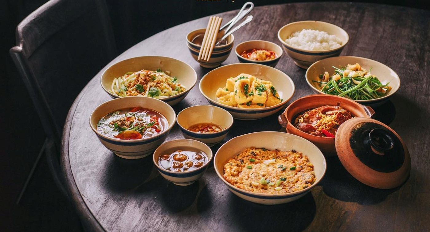 A meal with basic northern Vietnamese dishes is served at Tam Vi. Credit: Photos courtesy of the restaurants