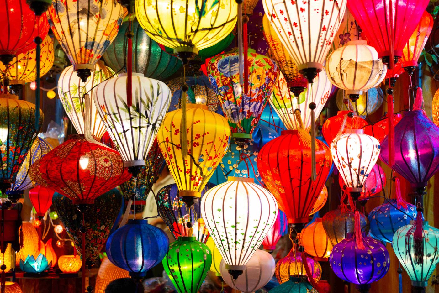 Elaborate lanterns are made by skilled Hoi An craftsmen.