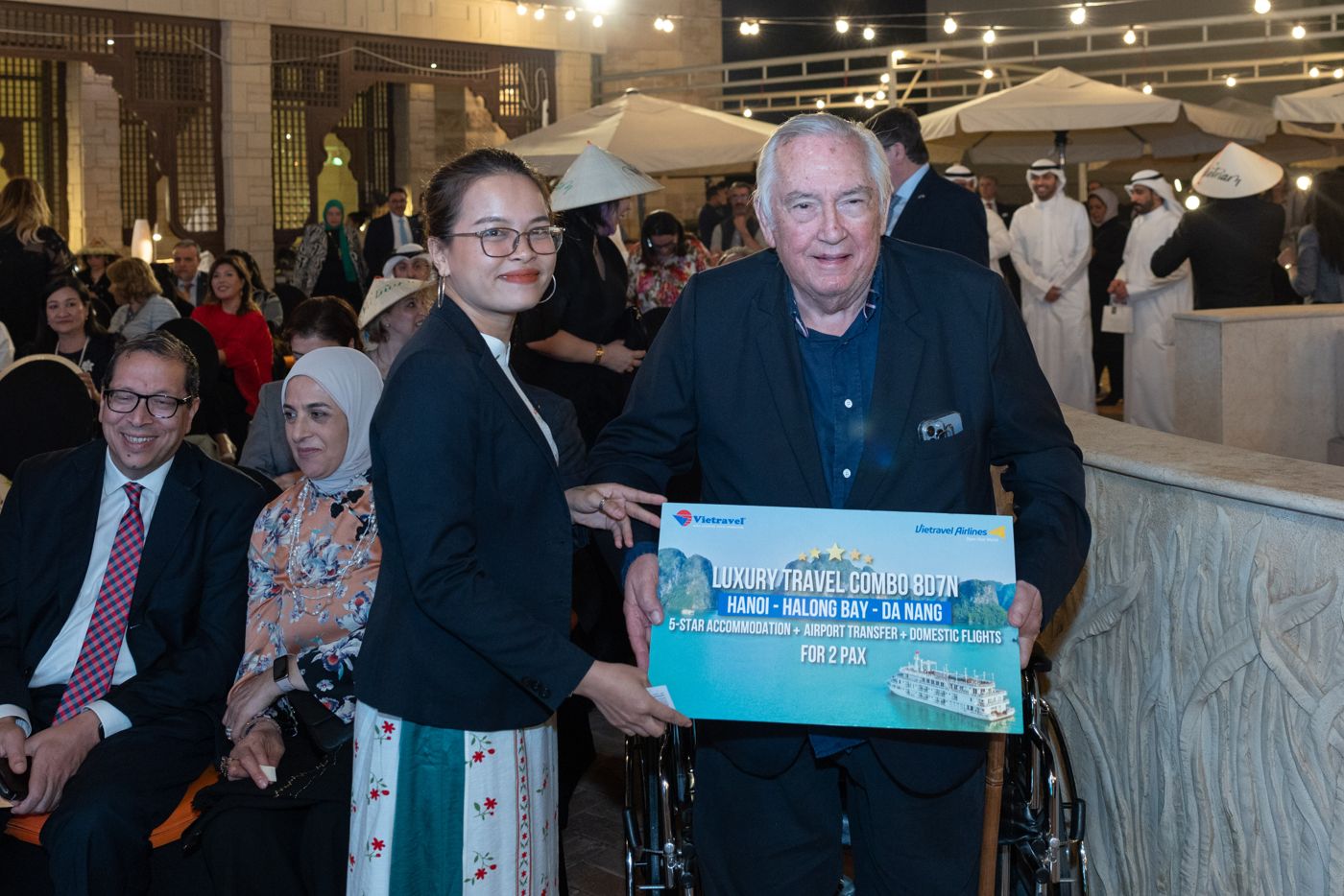 Vietravel awarded Mr. Mohamed M. Rasheed who won the lucky draw grand prize