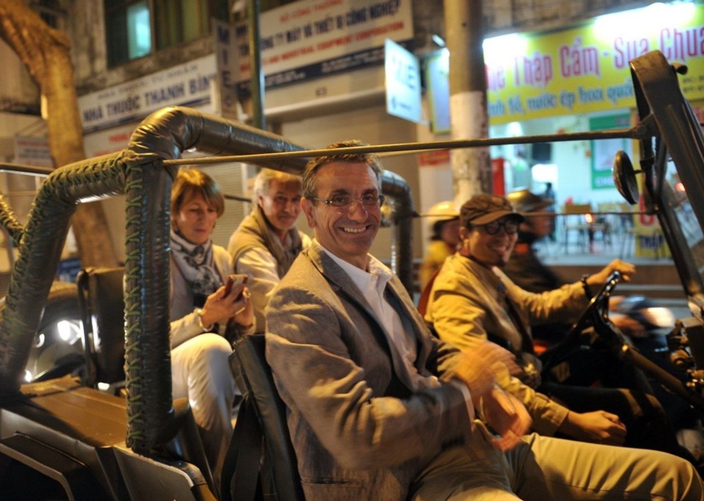 Foreign tourists on a jeep tour in Hanoi. Photo courtesy of Hanoi Backstreet Tours. Credit: @Hoangnam