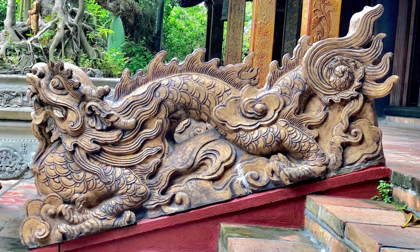 Dragon statue of the Le Dynasty. Credit: @VNExpress